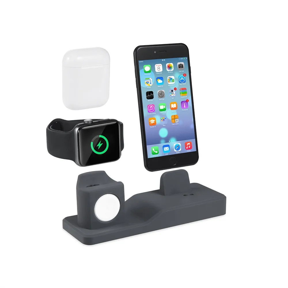

lightning cable Charging Stand Dock Station Holder for iPhone for Apple Watch for Airpods 3in1 for iPhone x for iPhone XS XR