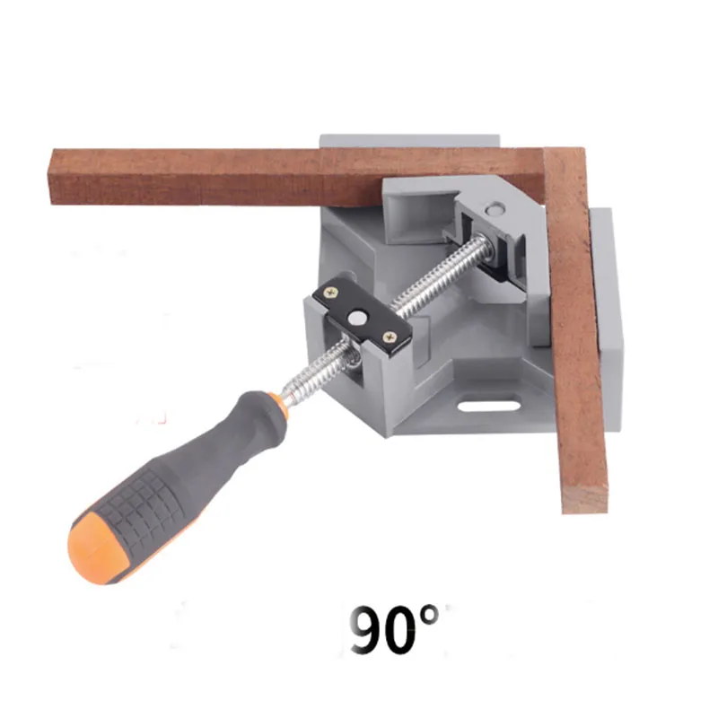 

Woodworking quick clamp fixture frame fish tank angle fixing clamp tool splint clamp single handed handle right angle clamp