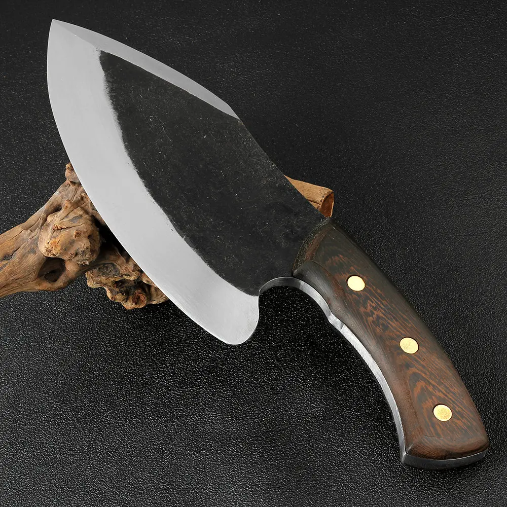 XITUO кухонный нож шеф-повара высокой твердости из марганцевой стали, плакированная сталь ручной работы, кованый мясник, большой и тяжелый нож для мяса, инструмент для нарезки