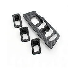 4pcs/sets For Tiguan L/Allspace 2017 Door Window Switch Cover Trim Auto Interior Armrest Panel Decoration Car Accessories