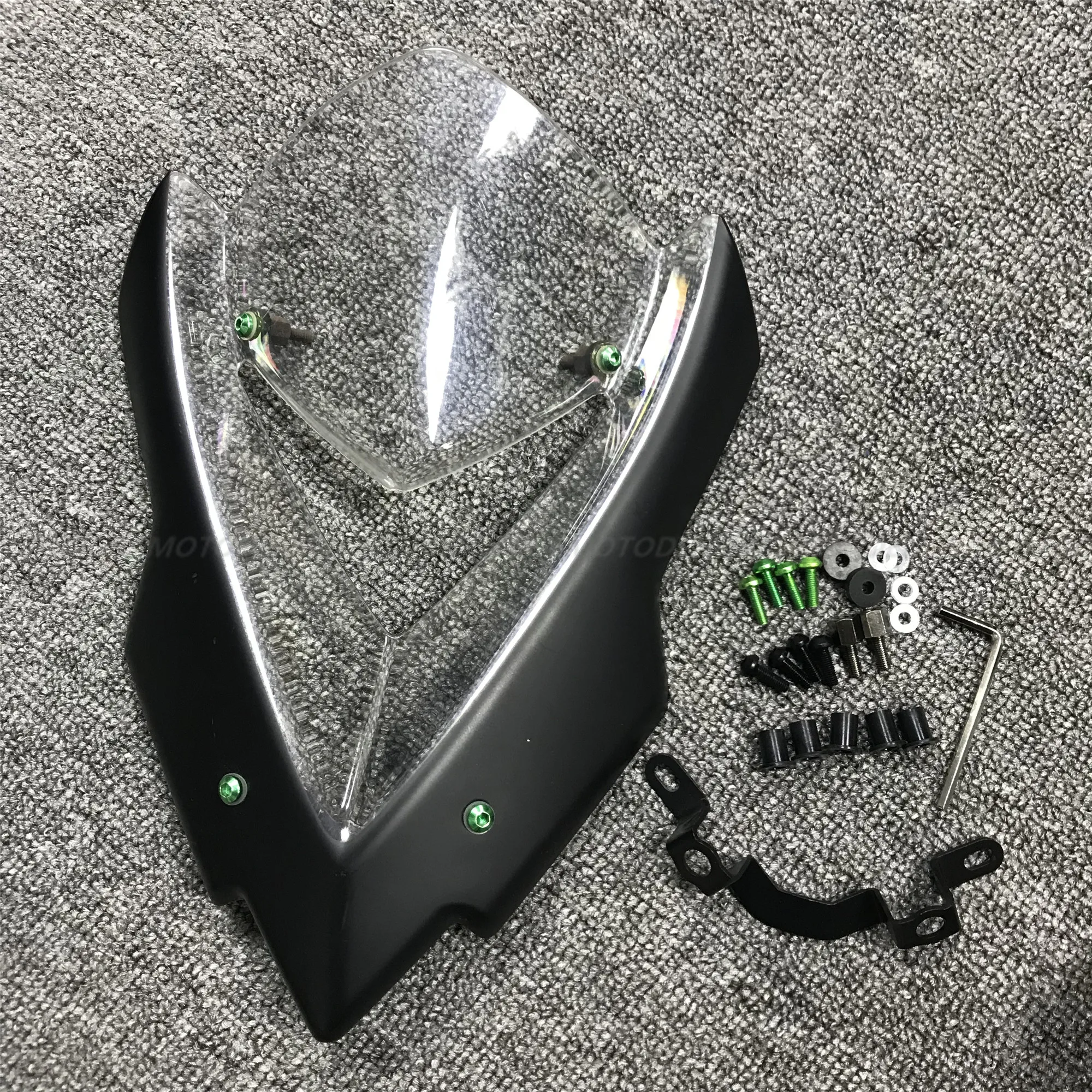 Ветровое стекло для мотоцикла с двойными пузырьками и опорой Kawasaki Z1000 z1000 2014 2015 2016