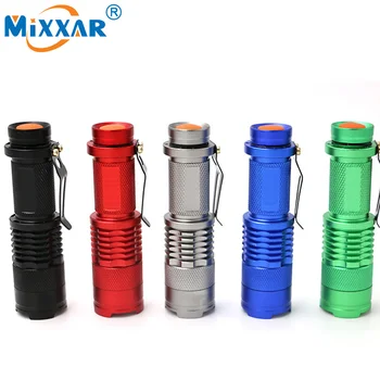 

ZK20 Mini LED Flashlight EDC Torch AA/14500 Battery Zoomable Light UV/Emergency Lamp Penlight Waterproof