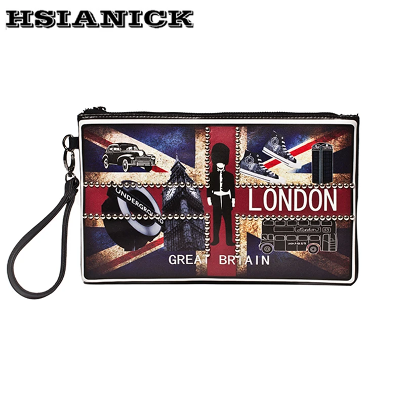 

2019 Lady Hot Sale Promotion Day Clutches Black Large Capacity Pattern Shoulder Chain Zipper Design Bag Handbag Women Clutch