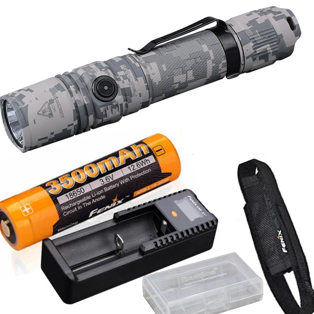 

Fenix PD35 V2.0 (Digital Camo) 2018 Edition V2 1000 Lumen CREE XP-L HI V3 LED Tactical Flashlight with battery and charger