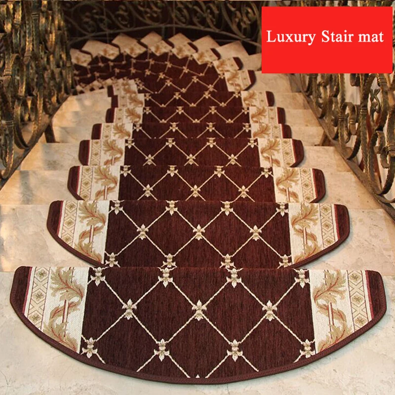 Non-slip Adhesive Carpet Stair Treads Mats Staircase Step Rug Protection Cover No Install Needed Anti-skid Stair Mat Home Decor Non-slip Adhesive Carpet Stair Treads Mats Staircase Step Rug Protection Cover No Install Needed Anti-skid Stair Mat Home Decor