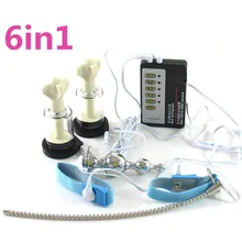 Electric Shock Breast Pump Anal Plug 2Penis Rings Unique Urethral Plug Gspot Massage Medical Themed Toy Kit Sex Toy I9 68d