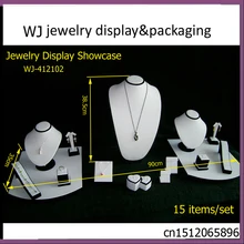 Превосходный набор ювелирных изделий стойка-витрина для демонстрации для Дуо-кольца браслет ожерелье кулон буклы коллиеры держатель-органайзер Joyas
