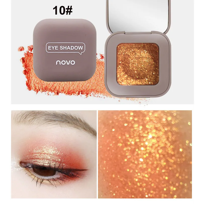 Блестящие тени для век Galaxy Makeup Palette Shimmer Matte Eye shadow Palette Shine Diamond Eyeshadow Powder Pigment Cosmetics - Цвет: 10