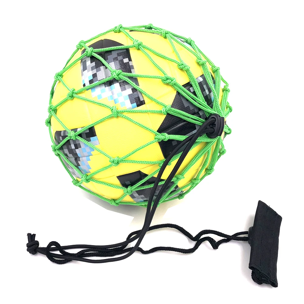 

Handle Solo Soccer Kick Trainer Ball Locked Net Football Ball Bungee Elastic Training Juggle bags Net Size 3,4,5 high quality