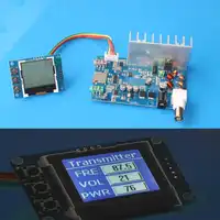 5W FM Transmitter Radio Station PLL Stereo MAX power 7W Digital frequency KITS + lcd Digital Display