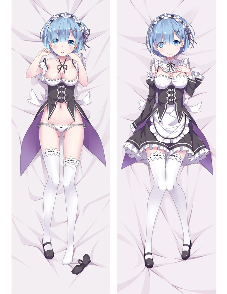 Аниме Re Zero kara Hajimeru Isekai Seikatsu персонажи Rem сексуальная девушка Dakimakura пледы