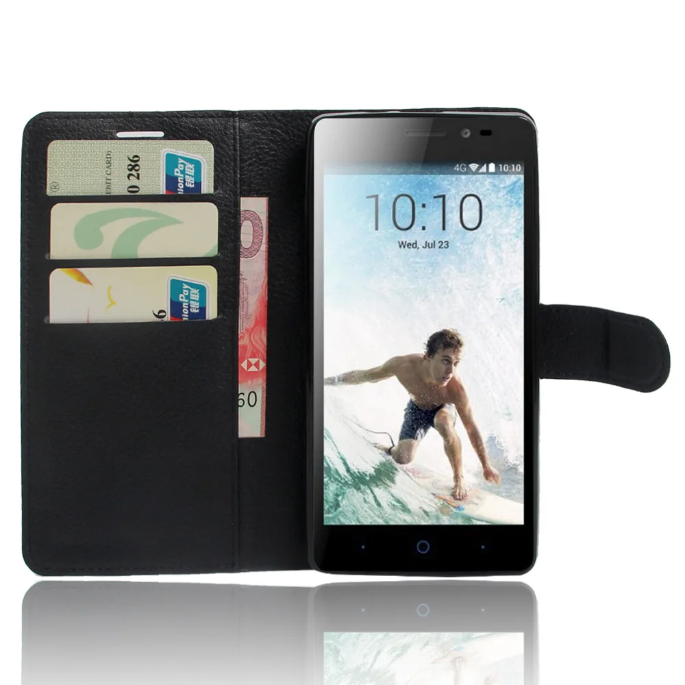 Чехол книжка из искусственной кожи для ZTE Blade A450/V2 Lite флип бумажник чехлы