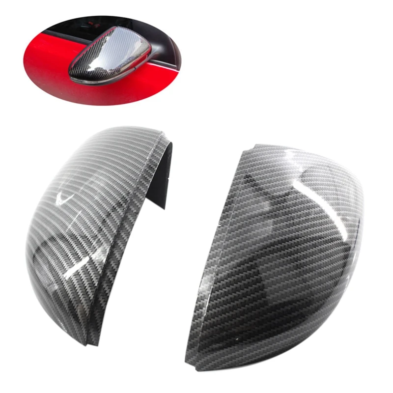 

Side Mirror Covers Caps(Carbon Look)Replacement Carbon Mirror Caps For V-w Golf 6 Jet-ta Mk6 G-ti Gtd R20 Exterior Mirror