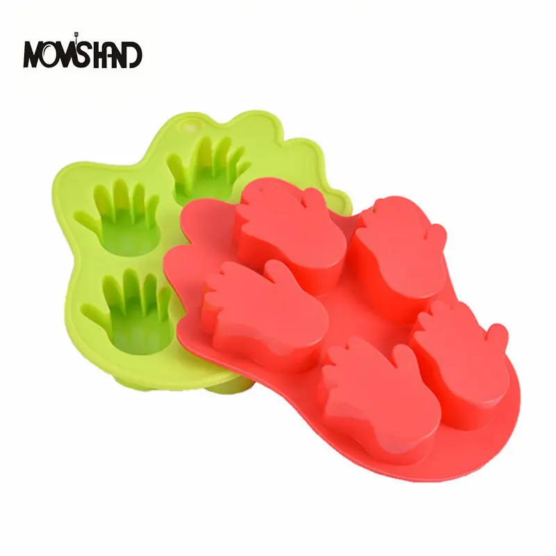 

Hands Shape Cake Molds Silicone Chocolate Mold 5 In 1 Silicone Forms For Cookies Mould Silicone Baking Tools