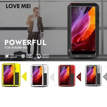 LOVEMEI чехол для экстремальных условий для Xiaomi mi x чехол с защитой от грязи Алюминиевый металлический чехол для mi x Чехол защитный экран