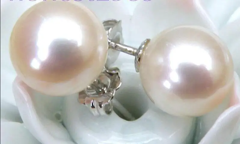 

Free Shipping >>>> EXCELLENT ROUND 8mm AAA+++ WHITE AKOYA PEARLS EARRING 14K SOLID GOLD