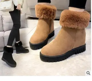 

2018 new booties with high muffin and boots children's raw edge warm boots.