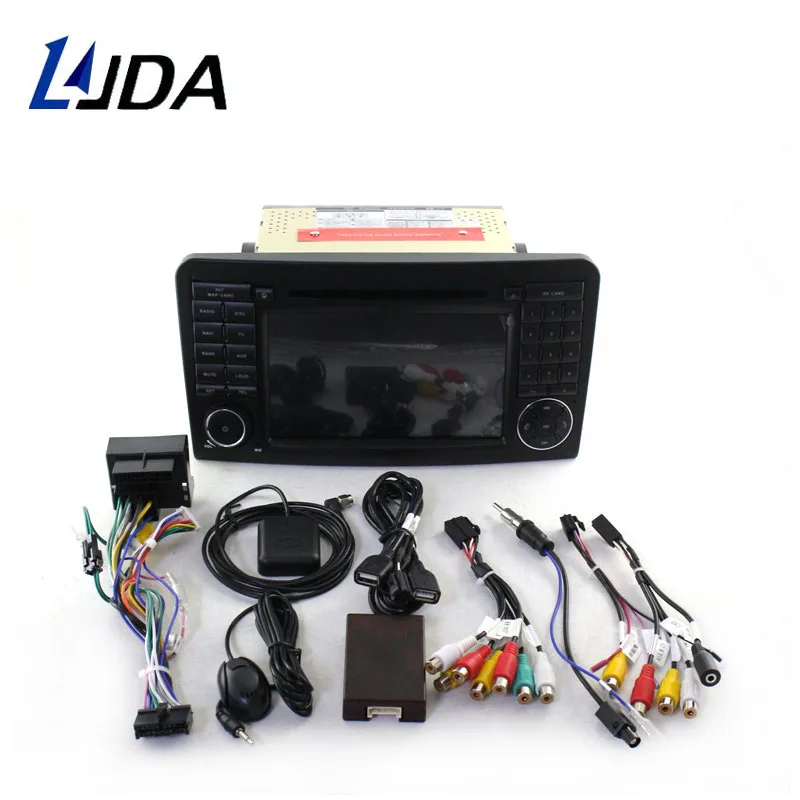 Top LJDA 2 Din Android 9.0 Car Radio For Mercedes Benz ML CLASS W164 ML350 ML300 Car Multimedia Player Stereo Audio GPS DVD WIFI DSP 3
