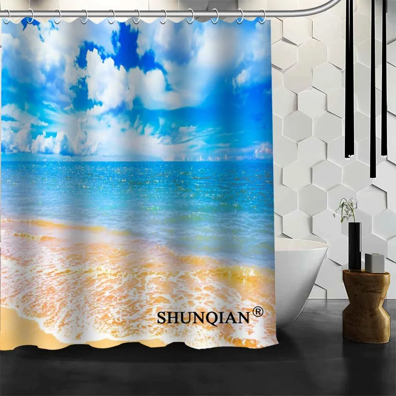 Buy Custom blue sky Shower Curtain High Quality