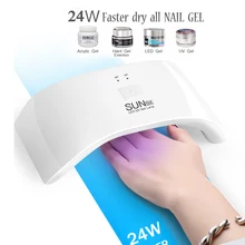 24 Вт УФ лампа USB Сушилка для ногтей УФ светодиодные лампы для ногтей Гель-лак отверждения двойной мощности лампы для ногтей для художественных инструментов Sun9x