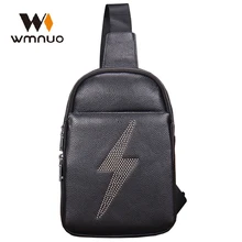 Wmnuo Пояса из натуральной кожи Для мужчин сундук Сумки из мягкой коровьей кожи Модные молнии Для мужчин сумка Для мужчин Курьерские сумки школы Дорожные сумки