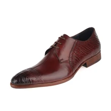 New Arrival Man Formal Dress Lace Up Shoes Genuine Leather Male Office Oxfords Pointed Toe Men's Wedding Bridal Flats JS-A0022 цена New Arrival Man Formal Dress Lace Up Shoes Genuine Leather Male Office Oxfords Pointed Toe Men's Wedding Bridal Flats JS-A0022 цены онлайн