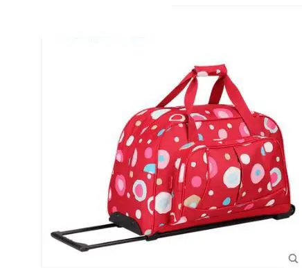 Брендовая женская багажная тележка сумка на колесиках для женщин чемодан дорожная спортивная для путешествия багаж