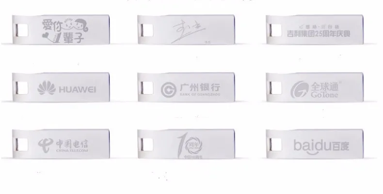20 предметов Бесплатная логотип индивидуальное фото Металл USB2.0 автомобиль флэш-накопитель памяти подарок, логотип компании, бизнес мода