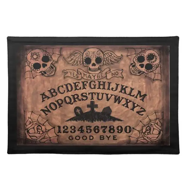 Хит, винтажный коврик для настольной игры Ouija, Придверный коврик, классный день мертвой ведьмы, напольный коврик, современный классический ковер, череп, домашний декор