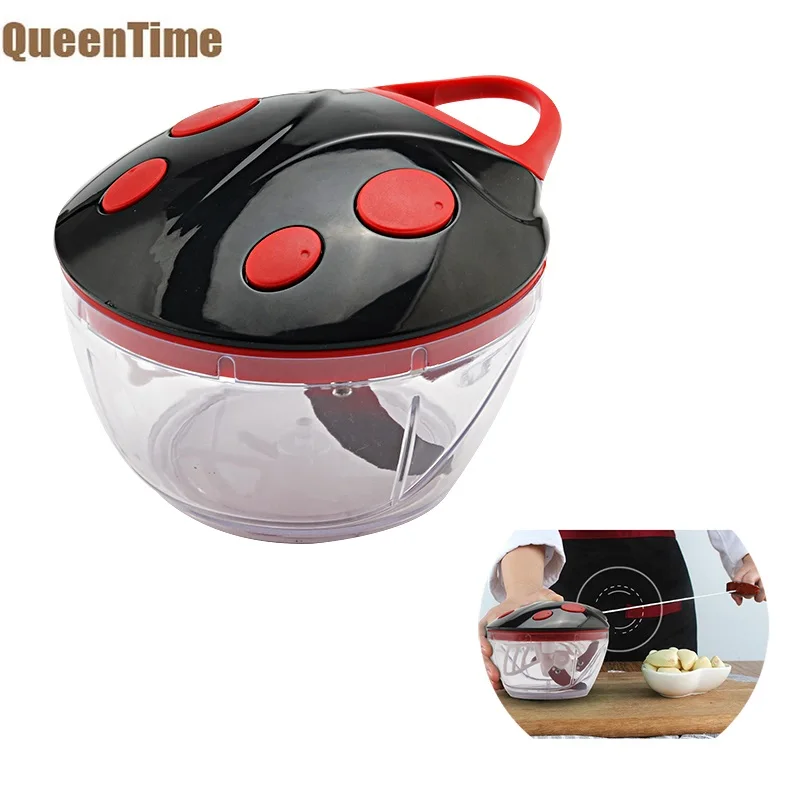 Ручные чеснокорезки QueenTime измельчитель для картофеля блендер мяса коробка из