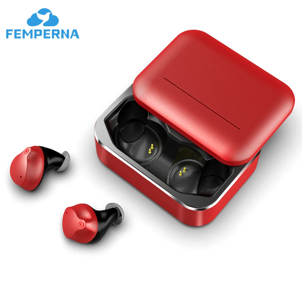 Femperna Bluetooth 5 0 3D стерео беспроводные наушники с зарядным боксом 3200 мАч спортивные