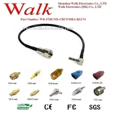 FME CRC9 Мужской кабель RG174, FME crc9 кабель, crc9 разъем кабеля, 4 аппарат не привязан к оператору сотовой связи антенный кабель