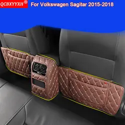 Автомобиль Стайлинг авто Интерьер протектор боковой кромки защиты площадки наклейки анти-kick коврик для Volkswagen Sagitar 2015 -2018