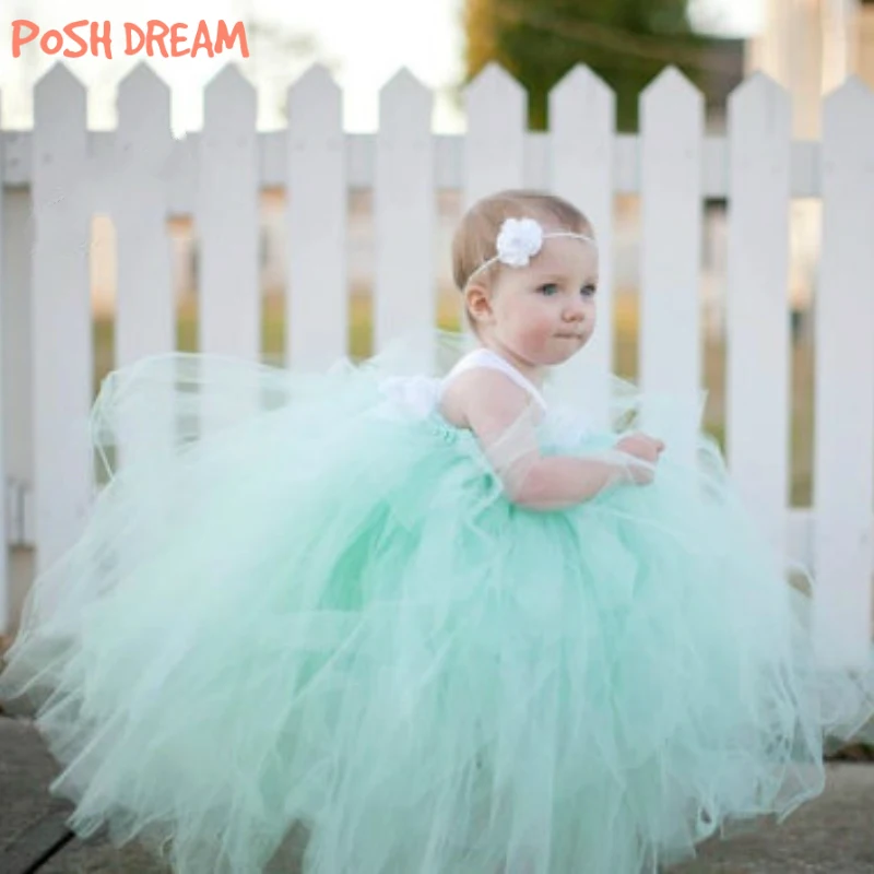 POSH DREAM Mint Green Flower Baby Girls Tutu Dress for Birthday Photograph Fluffy Flower Kids Tulle Dress Kids Girls Clothes POSH DREAM Mint Green Flower Baby Girls Tutu Dress for Birthday Photograph Fluffy Flower Kids Tulle Dress Kids Girls Clothes