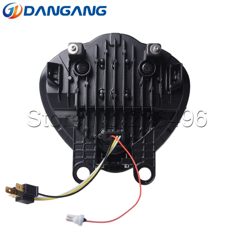 Black Motorcycle LED Headlight for Kawasaki Vulcan