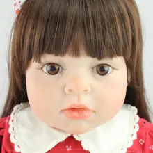 Реалистичная кукла-реборн младенец игрушка Мягкий силиконовый винил Настоящее нежное прикосновение 28 дюймов