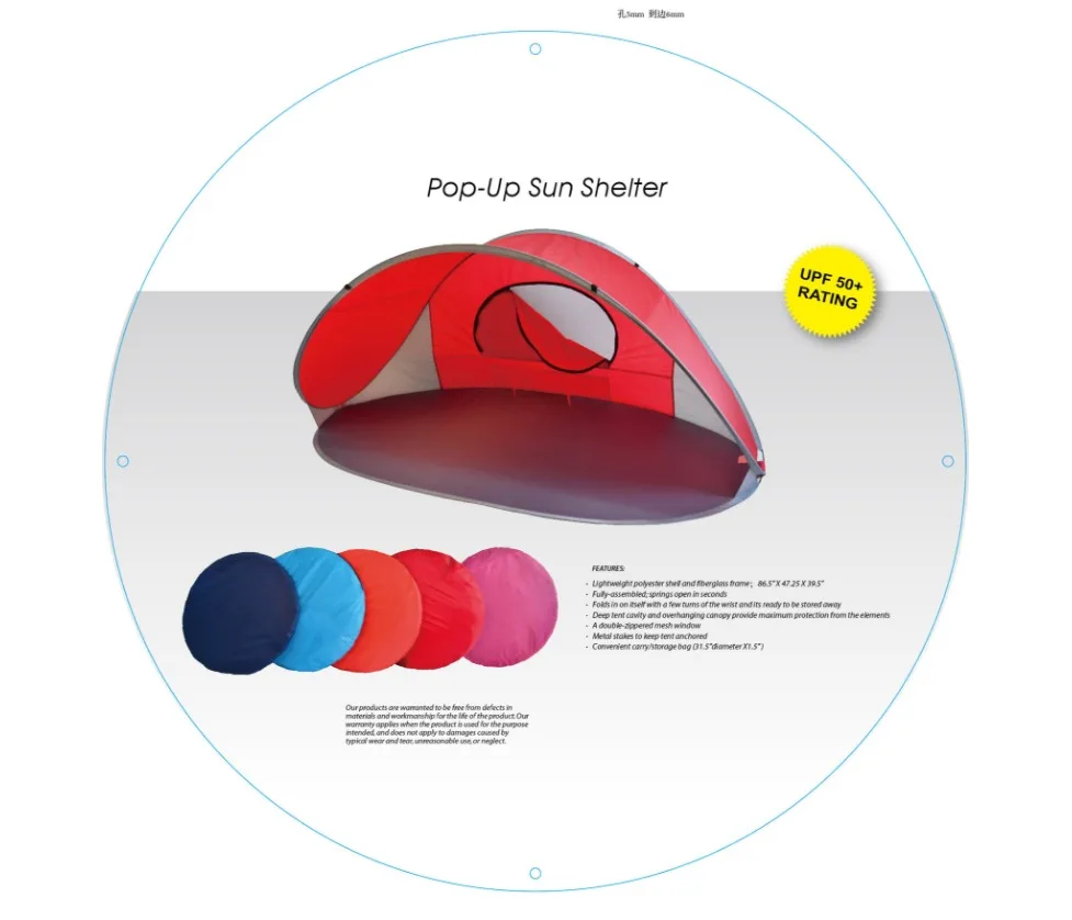 Пляжная палатка POP UP UV SUN SHELTER Открытый Кемпинг Рыбалка палатки для фестивалей для детей пляж ребенок семья Размер Pop-Up оттенок T