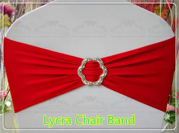 

1/2--With Rose Buckle-Spandex /Lycra Chair Band/Expand Bands/Chair cover sash/Tablecloth For Wedding Party Banquet Decorations