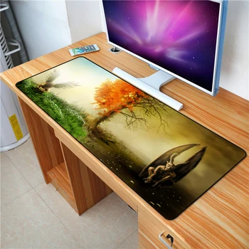 

QQQRGB 70X30cm Large Game Mouse Pad Internet bar exclusive HD screen Washable mattress Send BoyFriend the Best Gift