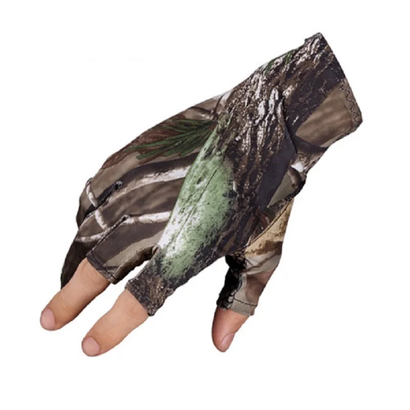 

Fishing Gloves Men Sun Protection Fingerless Camouflage Non-slip Three Fingers Breathable Anti-slip Outdoor Fishing Gloves