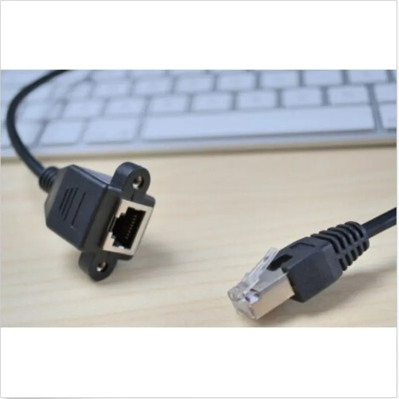 0 6 м RJ45 штекер гнездо винтовое крепление для панели Ethernet LAN Сетевой Удлинительный