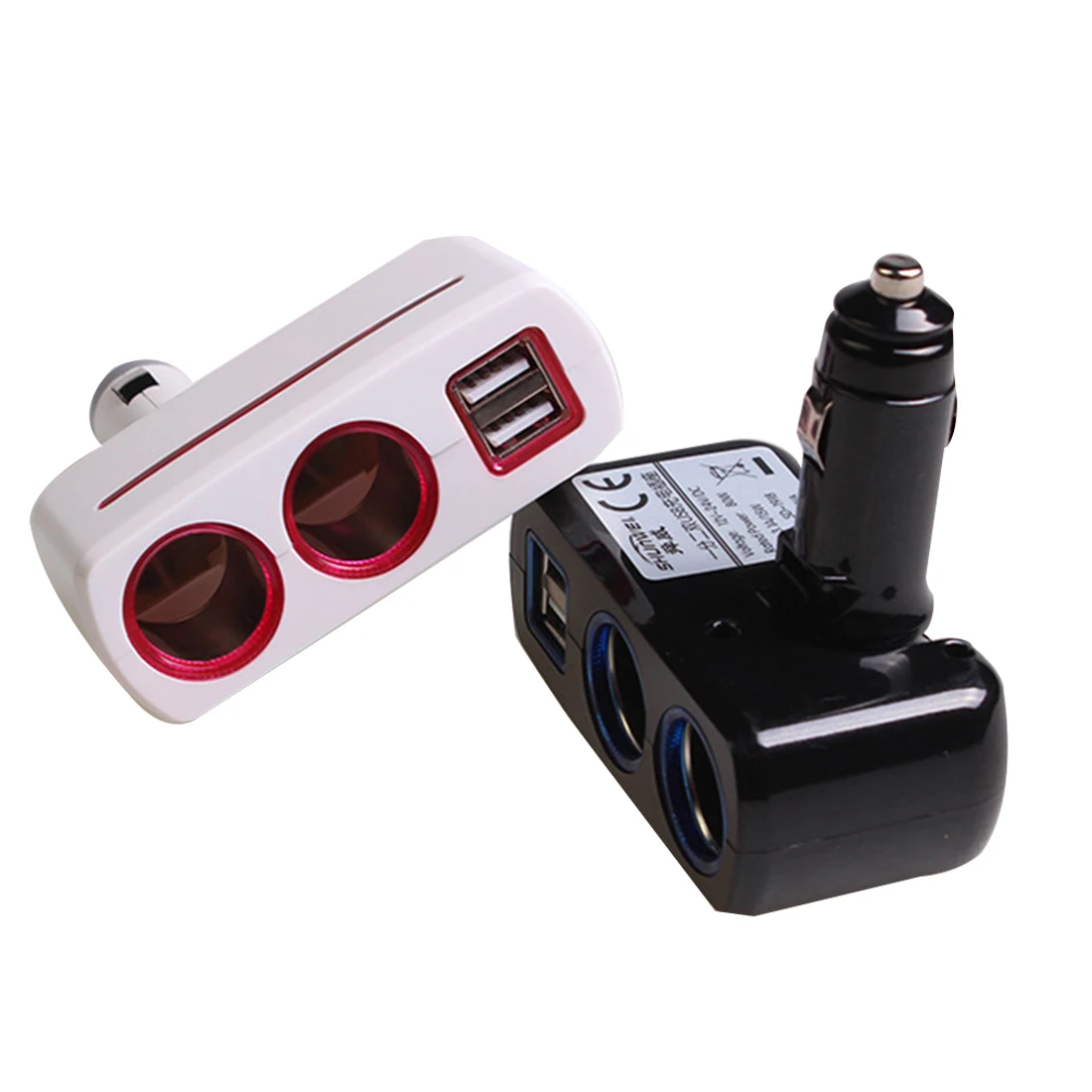 

Dewtreetali Cigarette Lighter Dual USB Car Charger Splitter cigarette lighter 5V2.1A 1A cigarette lighter socket splitter