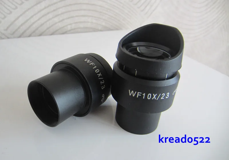 WF10X 23 мм Высокая Eyepoint широкоугольный оптический зум регулируемый окуляр объектив для стерео Microsco с резиновой пластиковой защитные очки