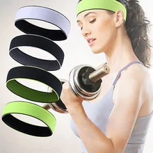 1 шт. Повязка На Голову Sweatband эластичная дышащая спортивная йога Нескользящая спортивная повязка для волос для фитнеса бега велоспорта