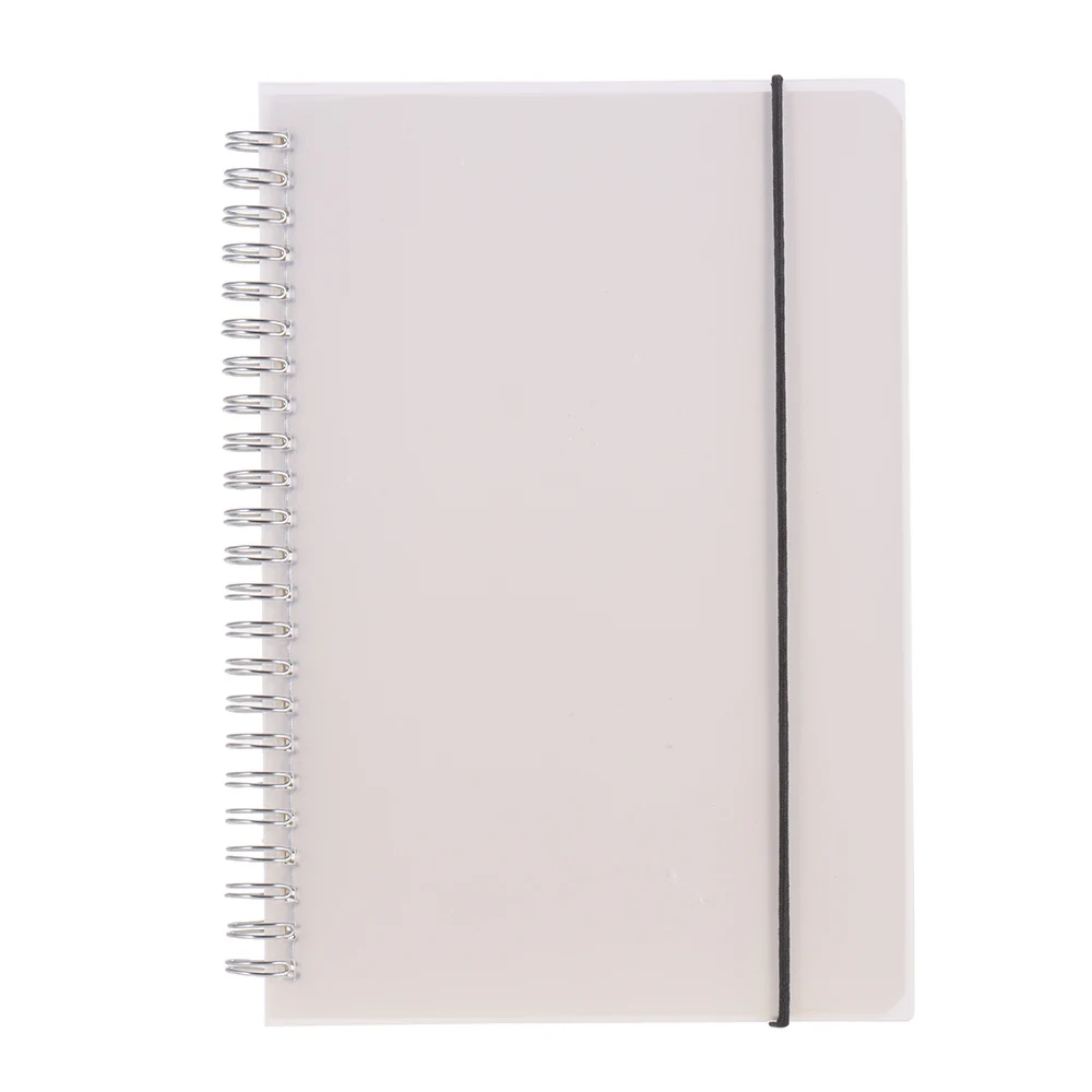 A5/A6/B5 спиральная записная книжка s с эластичной лентой 5 мм сетка пустые страницы Дневник Журнал Памятка офисные и школьные принадлежности - Цвет: Blank