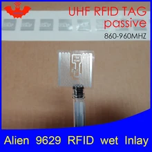UHF RFID наклейка Alien 9629 влажная инкрустация 915 МГц 900 868 МГц 860-960 МГц Higgs3 EPCC1G2 6C умный клей пассивный RFID метки этикетка
