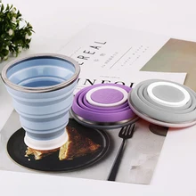 320 мл дорожная чашка из нержавеющей стали силиконовые выдвижные складывающиеся чашки телескопические складные кофейные чашки для спорта на открытом воздухе