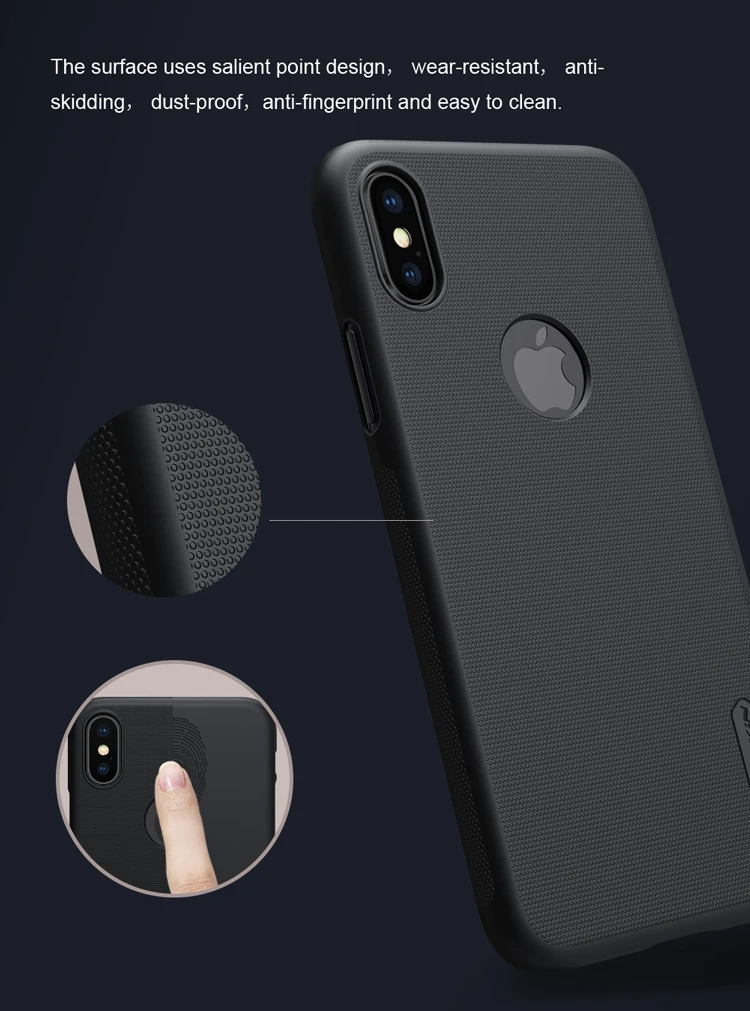 iphone 8 plus phone case for iPhone XS X Case Nillkin Super Frosted Shield Ultra-Thin Hard Back PC Cover Nilkin Case for iPhone X XS Matte Phone Case iphone 7 cardholder cases
