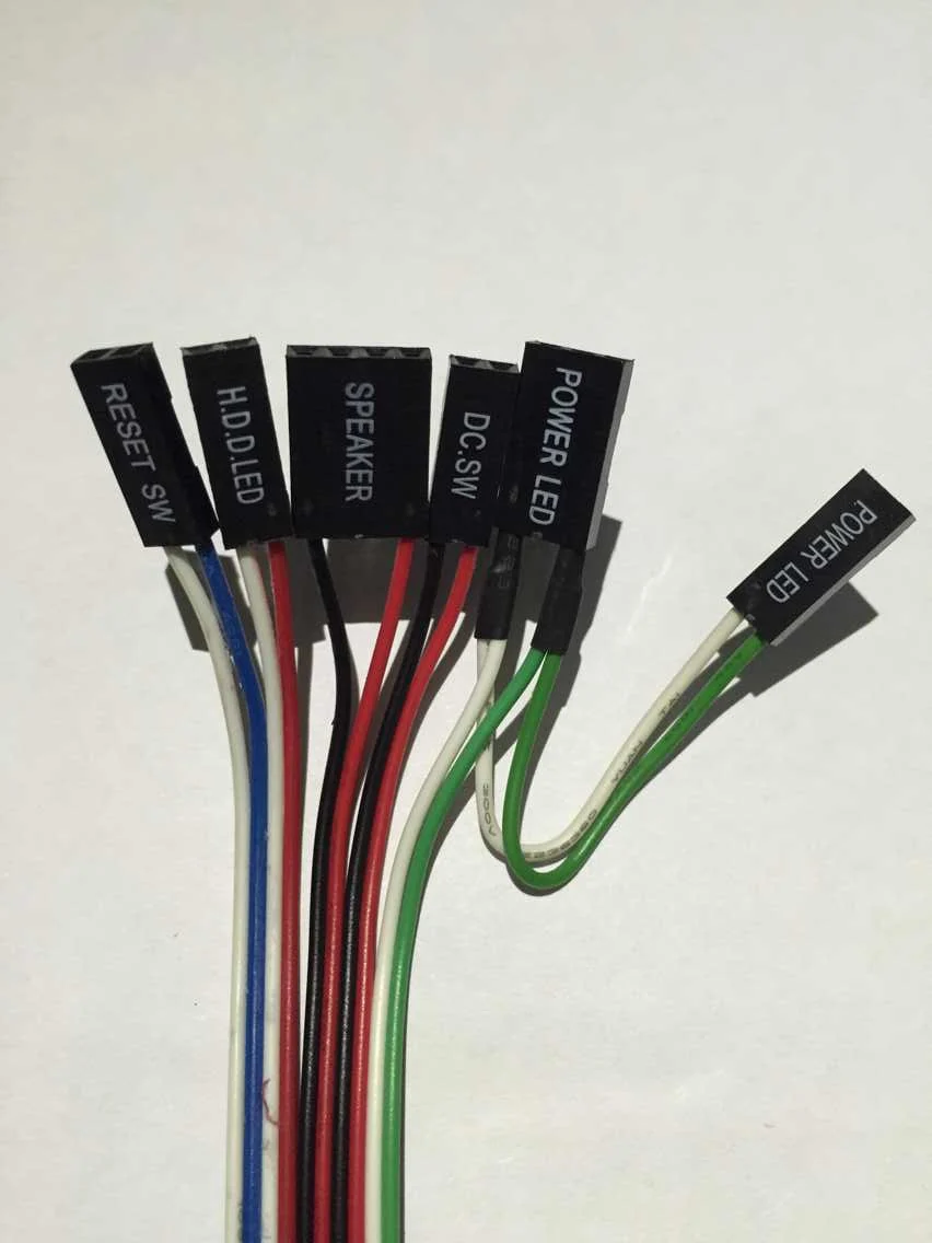 10 قطع الكمبيوتر تحويل امدادات الطاقة خط إعادة كابل 20 بوصة led أضواء