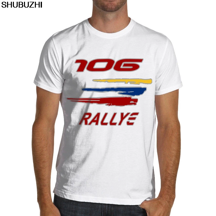 Peugeot 106 Rallye Racinger Soft Cotton T Shirt Rally WRC Gti funny